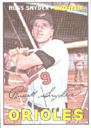 1967 Topps Baseball Cards      405     Russ Snyder